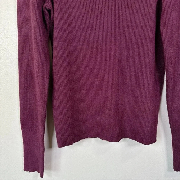 Halogen Womens Size 1X Ribbed Heart Neck Soft Long Sleeve Sweater - Picture 9 of 15